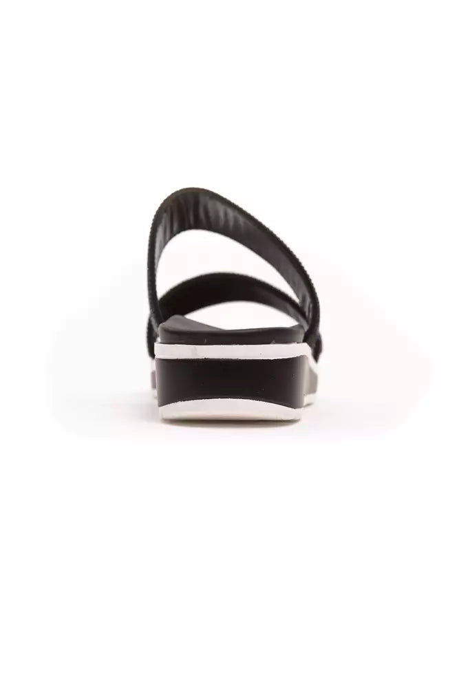 Buy Black Textile Women Sandal by Péché Originel