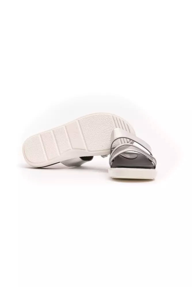 Buy Silver Polyethylene Women Sandal by Péché Originel