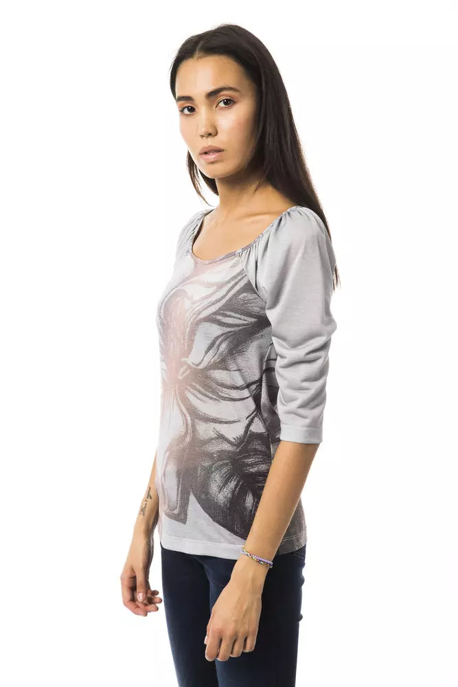 Gray Viscose Women Top