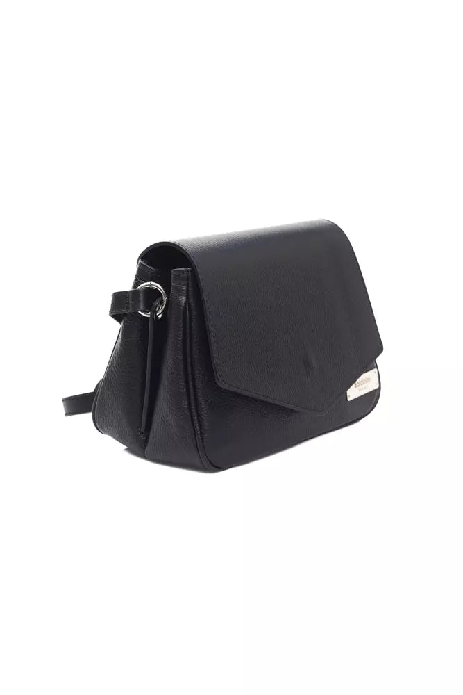 Black Leather Women Shoulder Bag