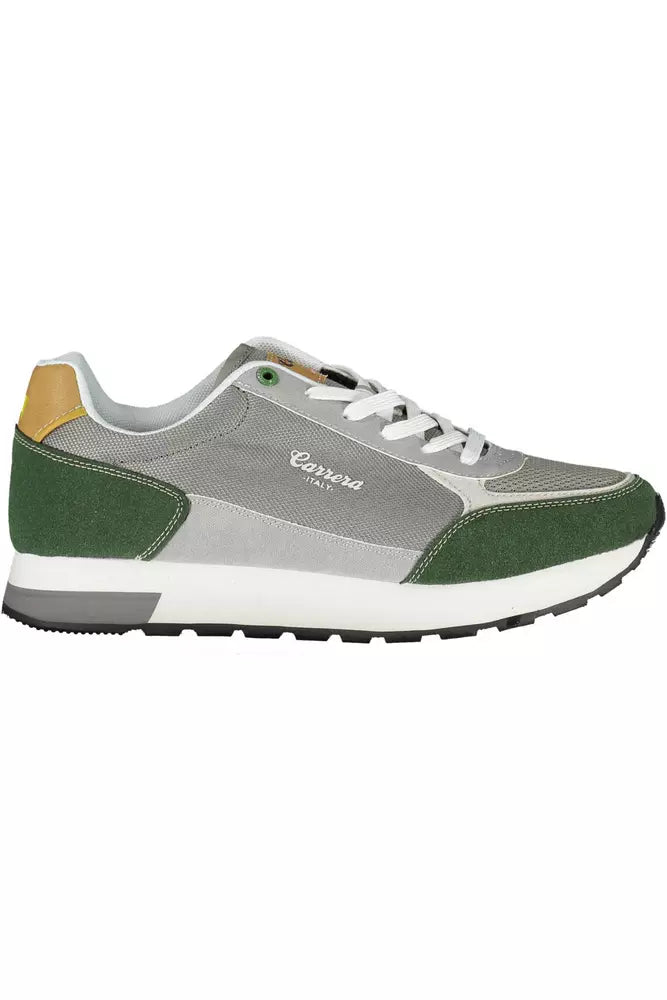 Gray Eco Leather Men Sneaker