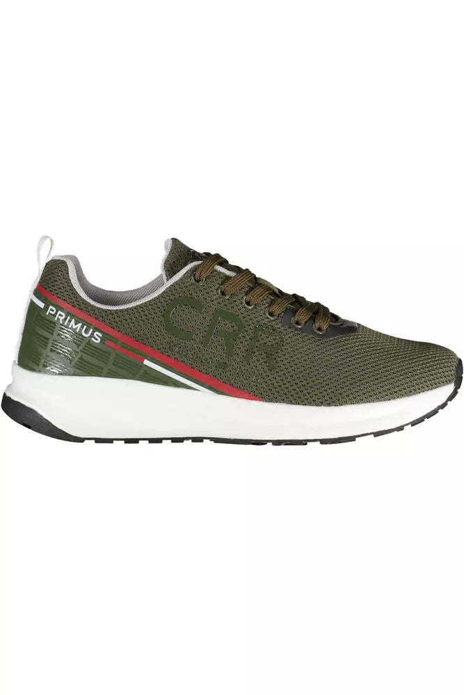 Green ECO Leather Mens Sneaker