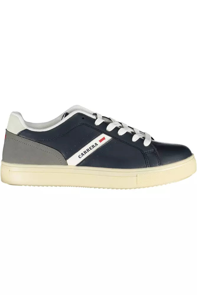 Blue Polyethylene Men Sneaker