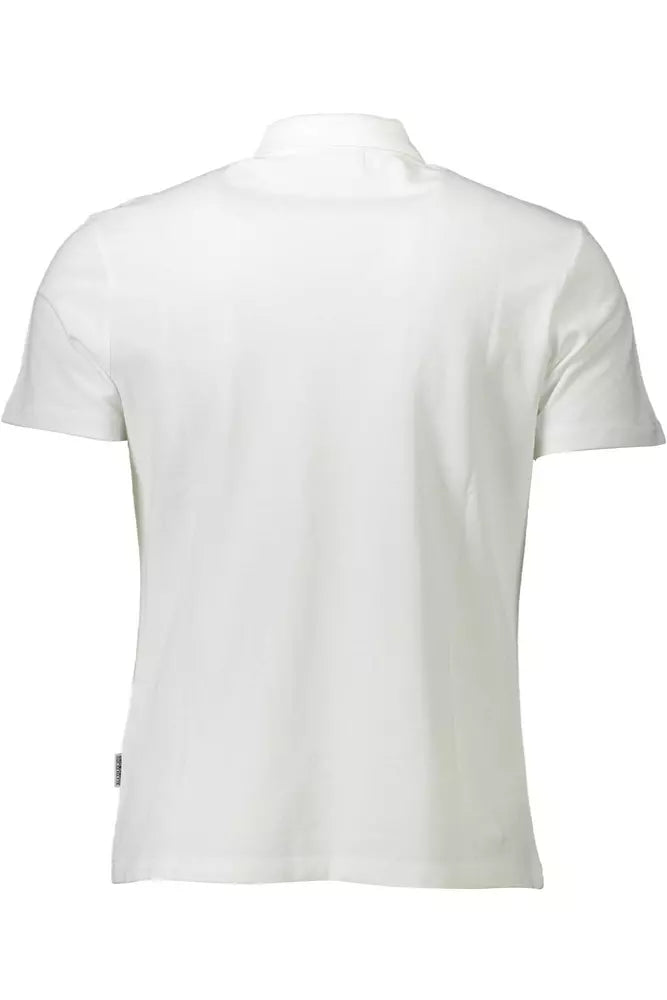 White Cotton Men Polo