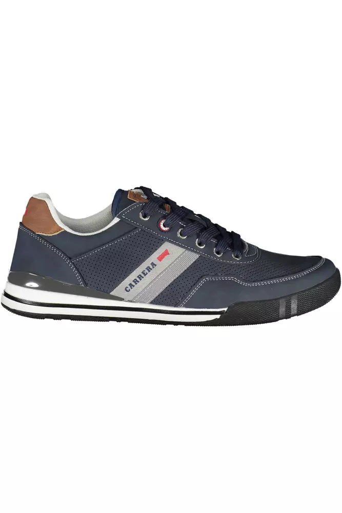 Blue Polyethylene Men Sneaker