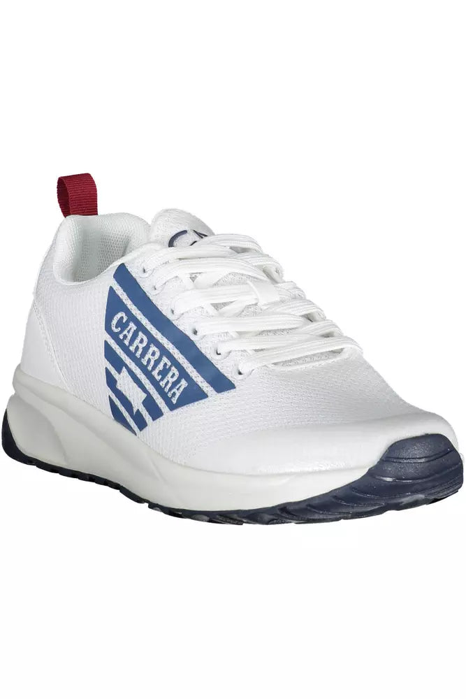 White Polyethylene Men Sneaker