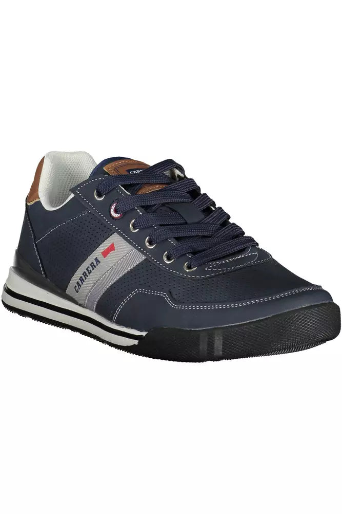 Blue Polyethylene Men Sneaker