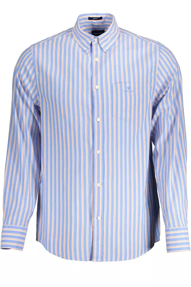 Light Blue Cotton Men Shirt