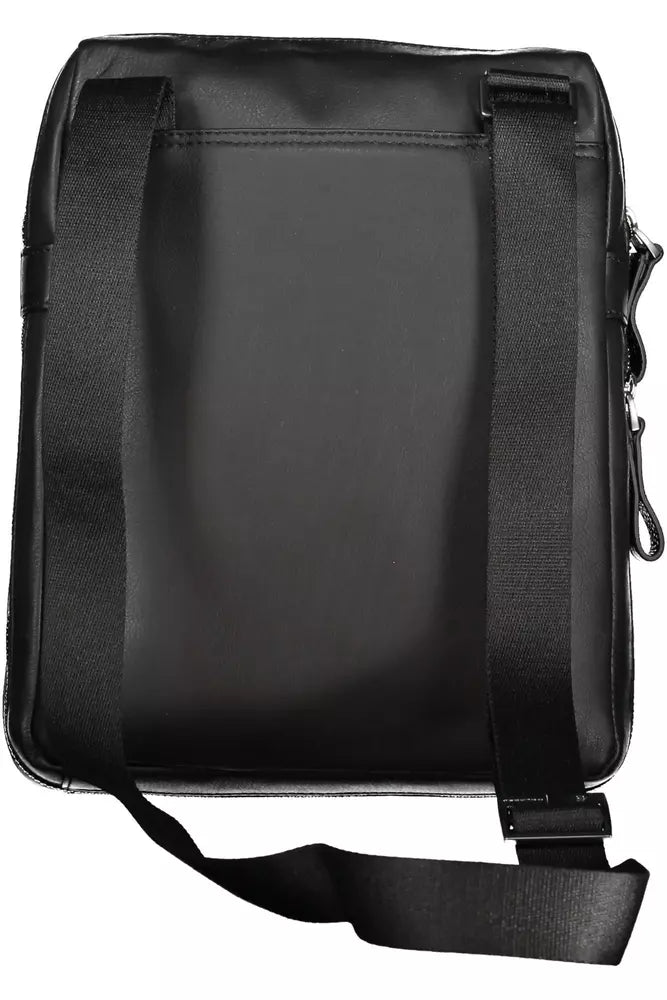 Black Leather Men Shoulder Bag