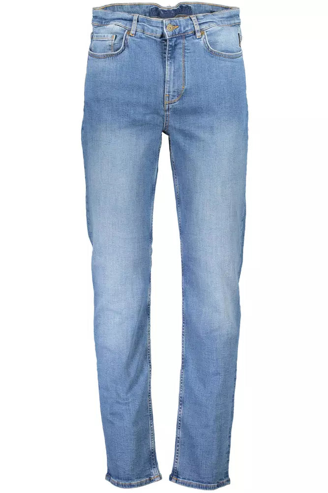 Light Blue Cotton Men Jeans