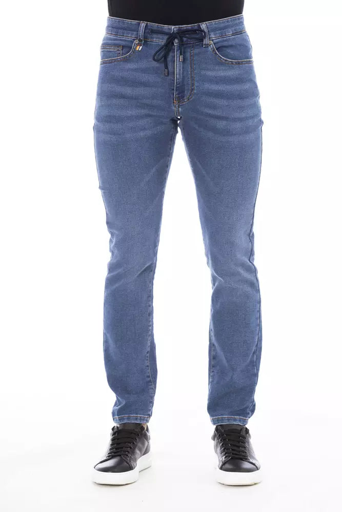 Blue Cotton Men Jeans