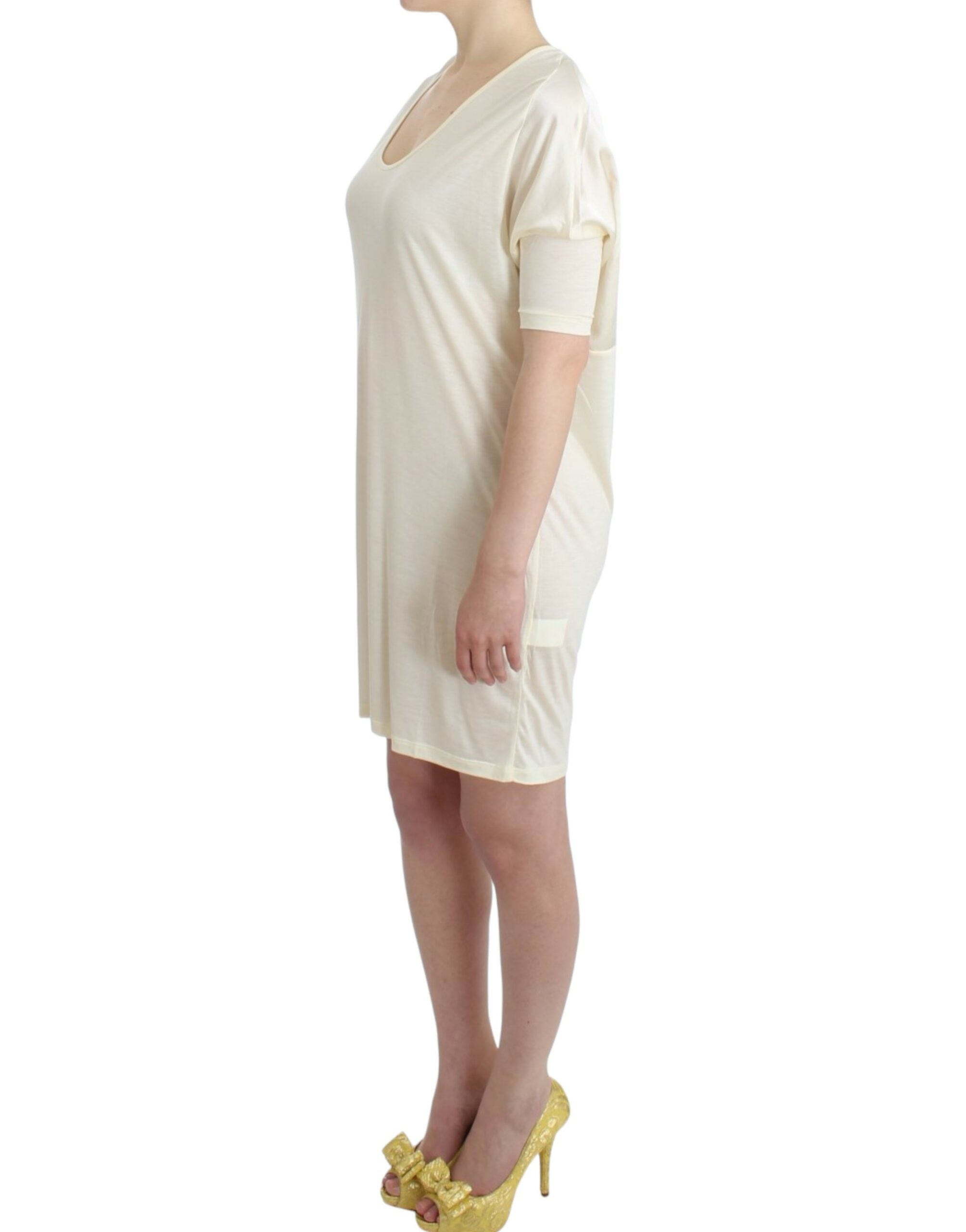 Buy Chic White Modal Above-Knee Dress by Costume National