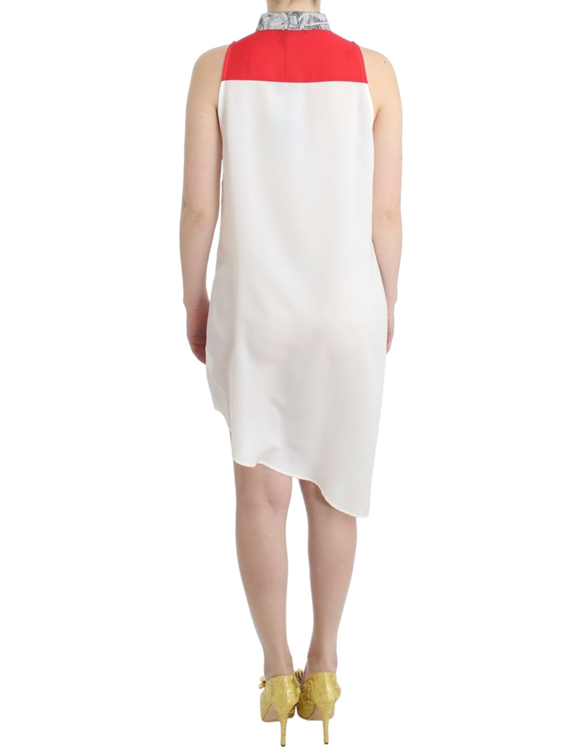 Buy Asymmetric Hem Button-Up Shirt Dress by Costume National