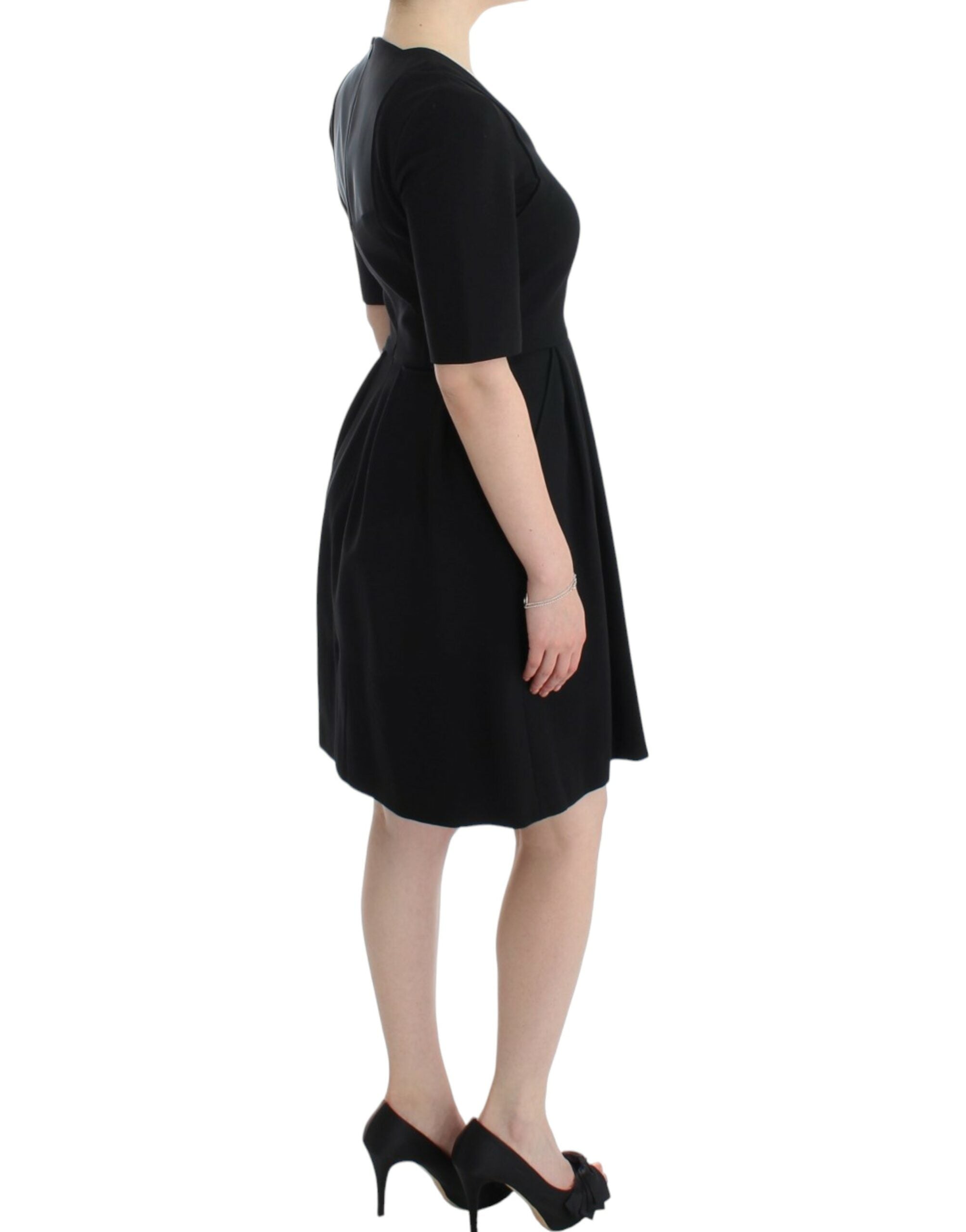 Buy Elegant Black Short Sleeve Venus Dress by CO|TE