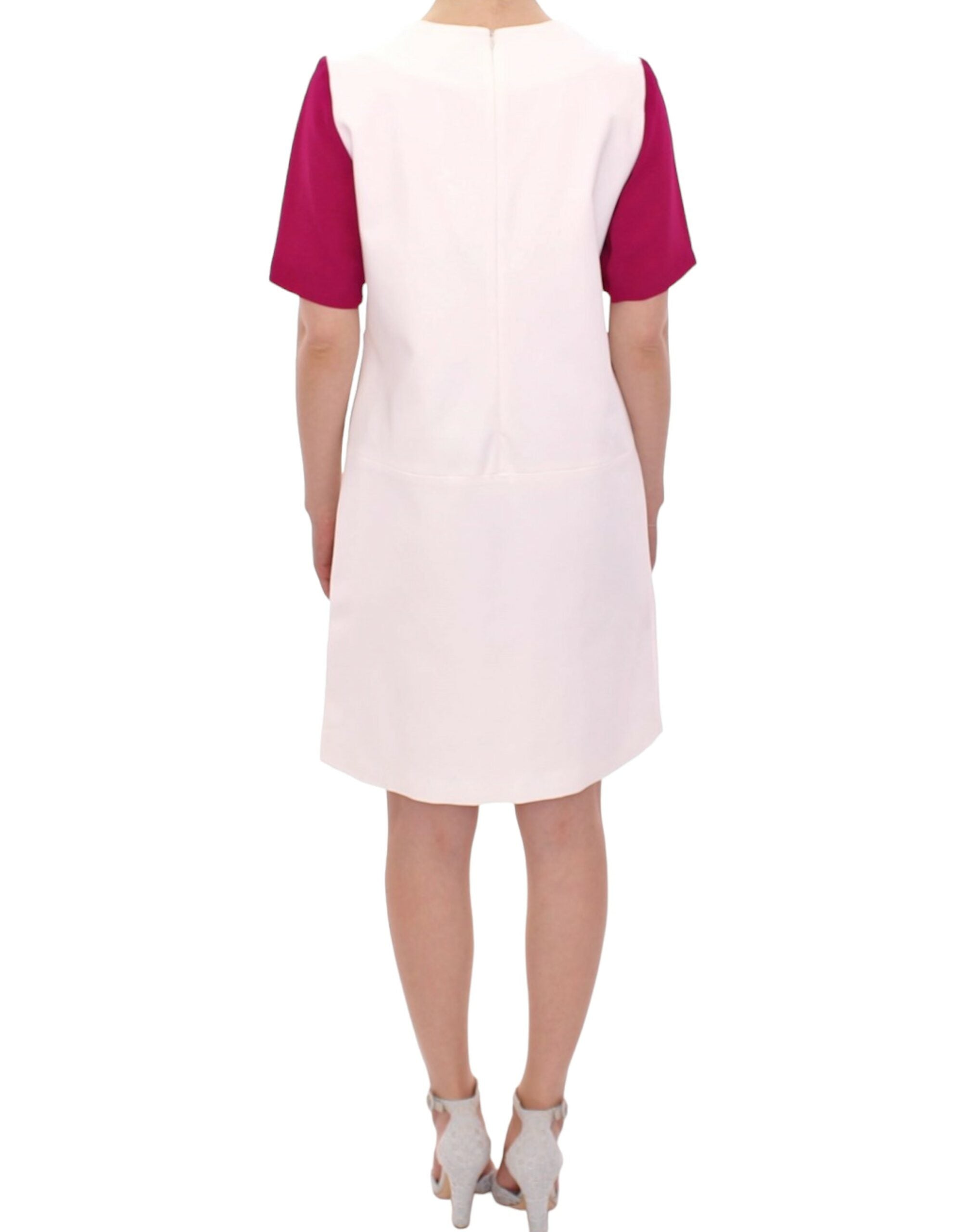 Buy Chic White and Pink Shift Robot Dress by CO|TE