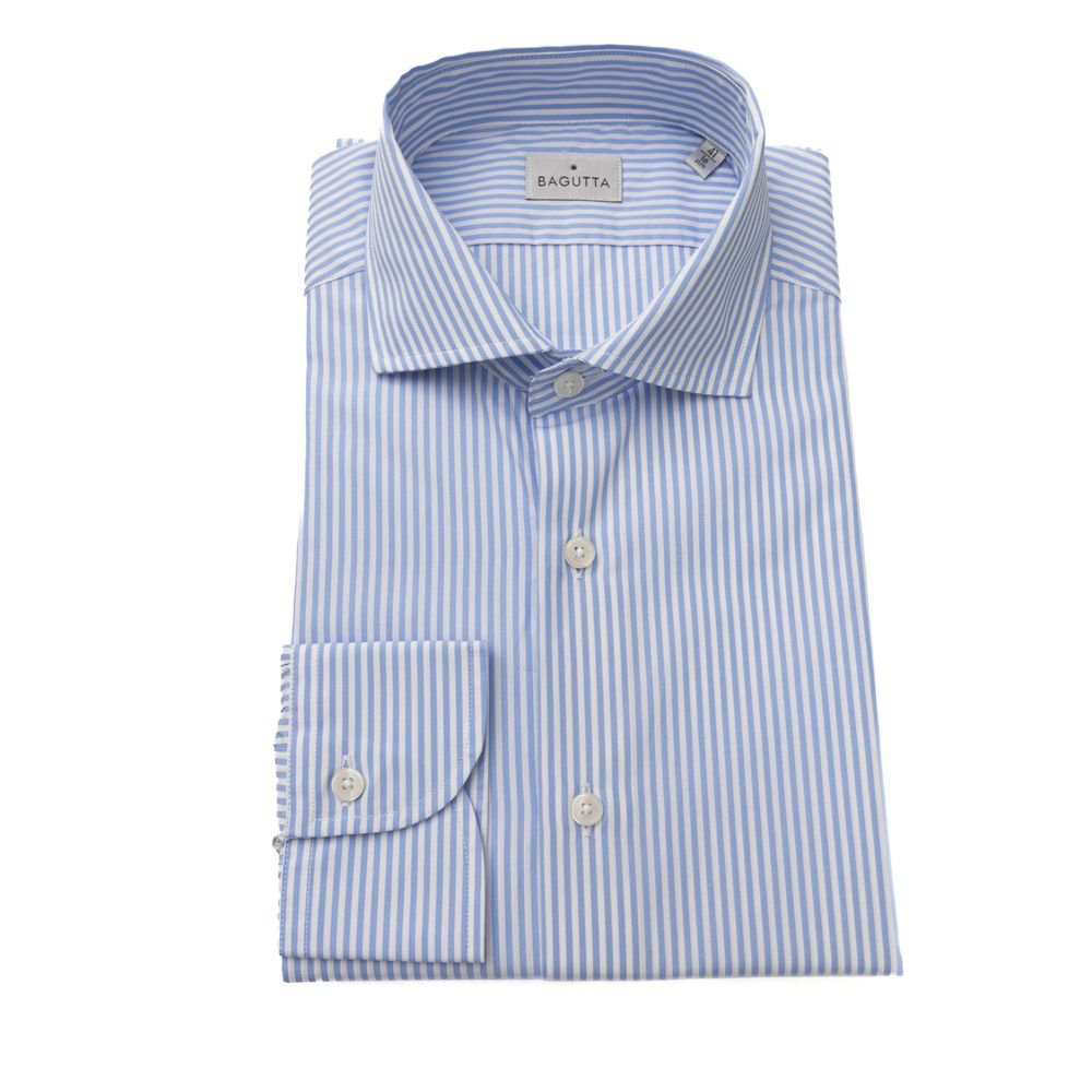 Light Blue Cotton Men Shirt