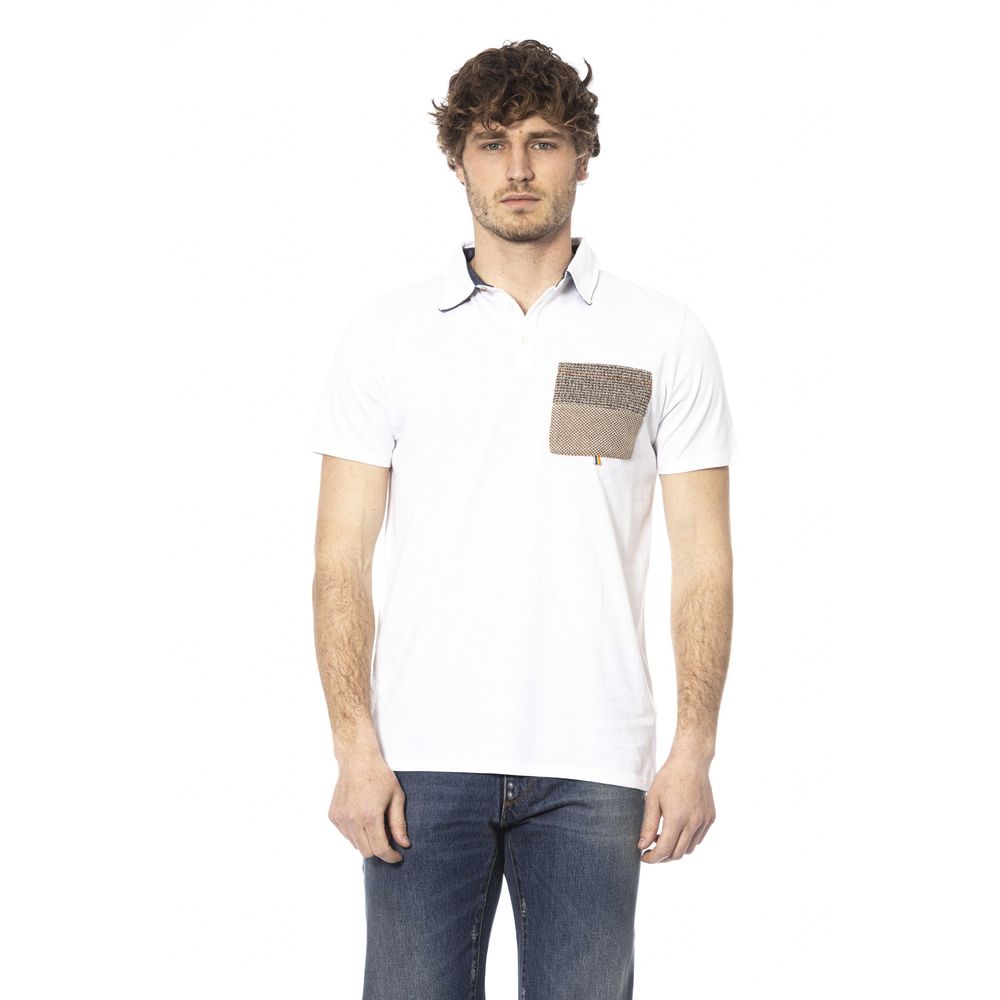 White Cotton Men's Polo Shirt