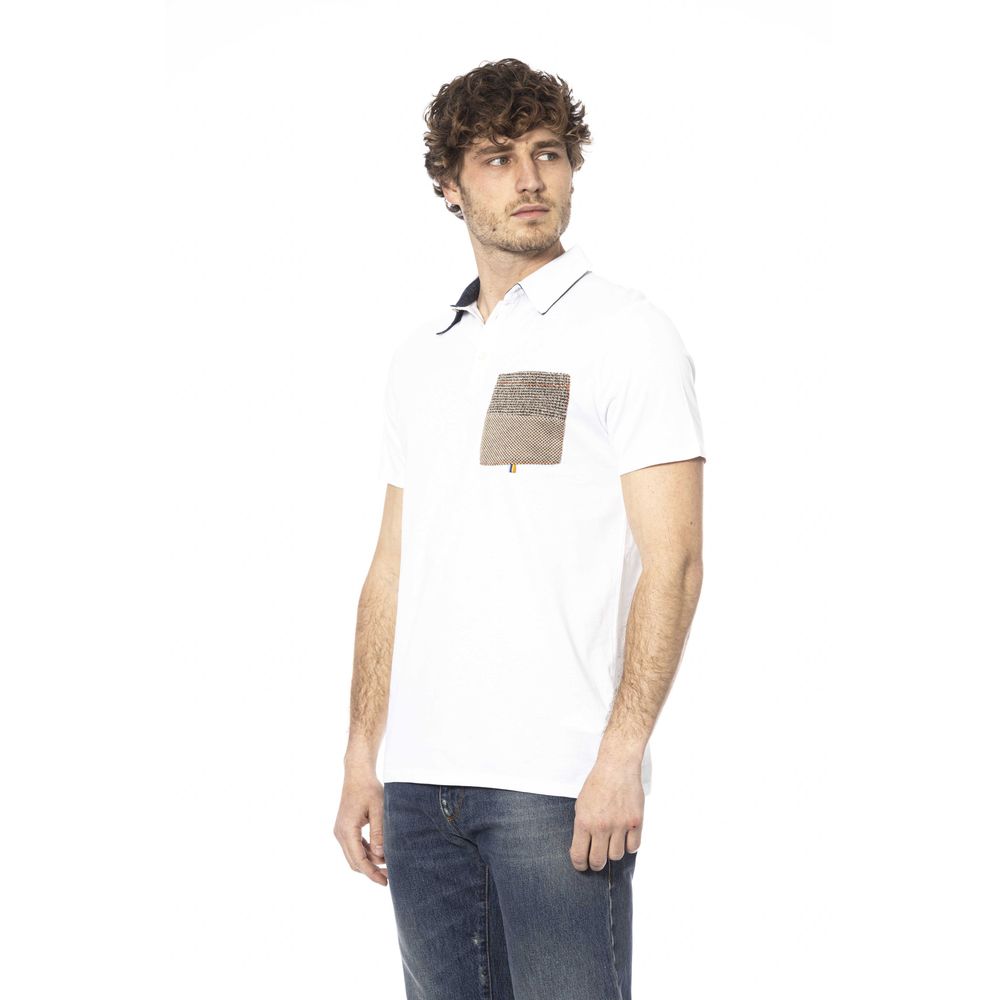 White Cotton Men's Polo Shirt