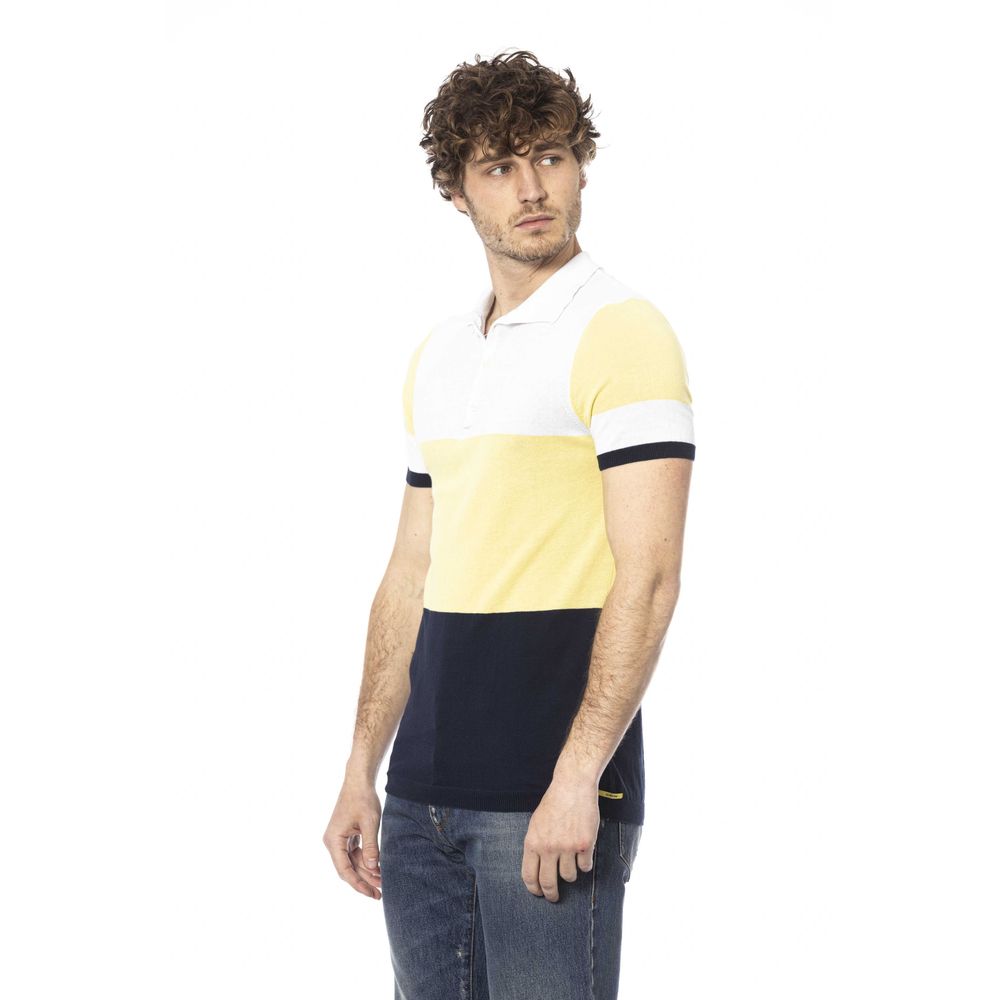 White Cotton Men Polo-Shirt