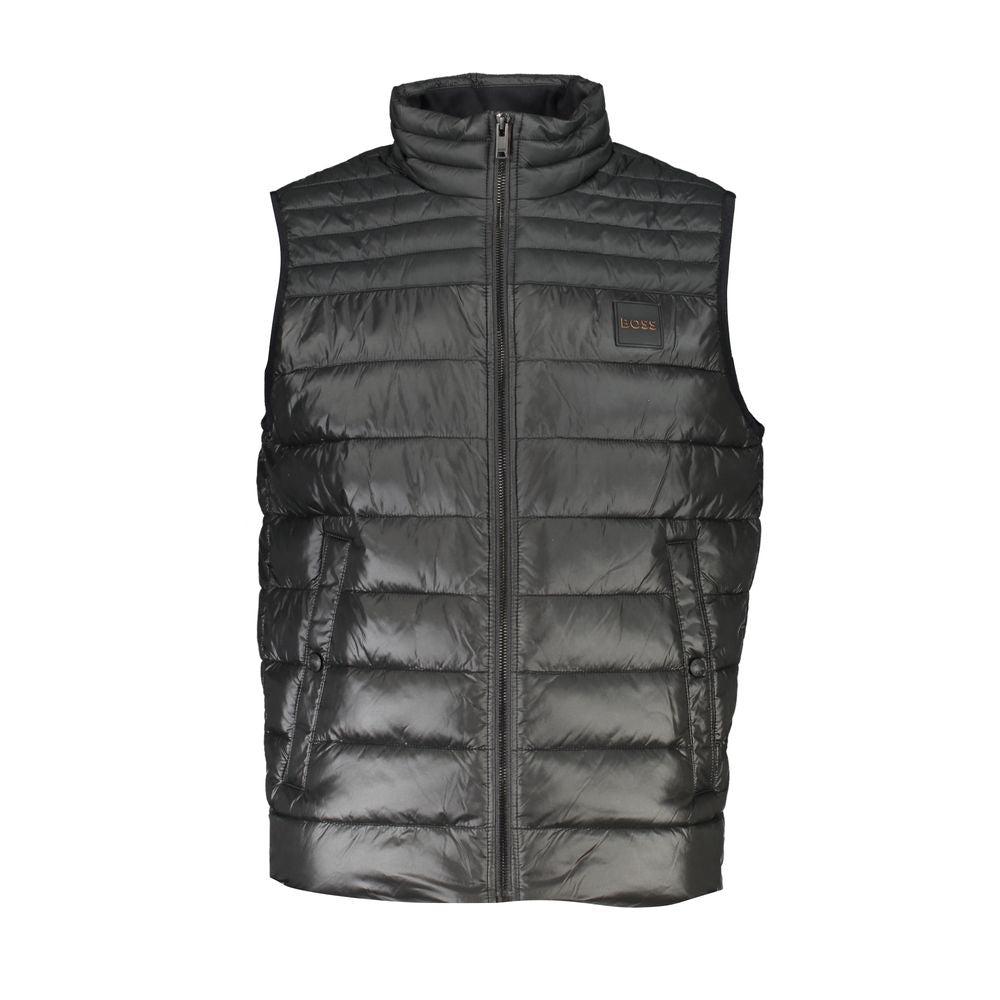 Black Polyamide Men Jacket