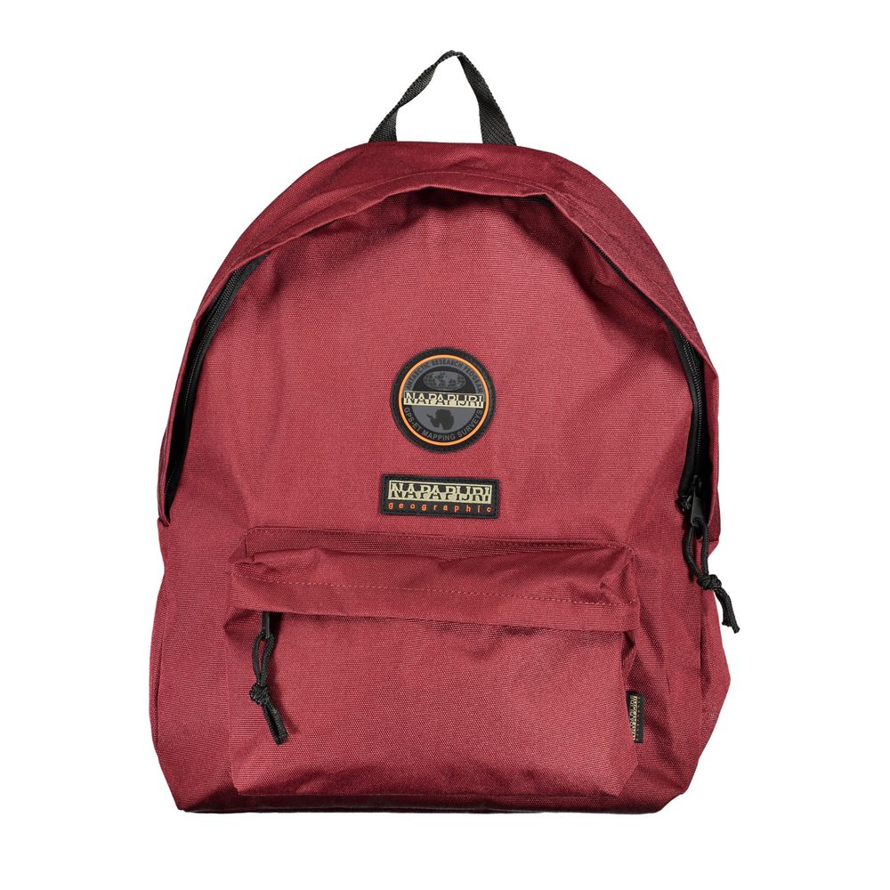 Red Cotton Men Backpack