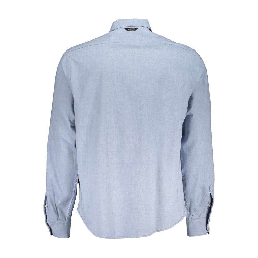 Light Blue Cotton Men Shirt