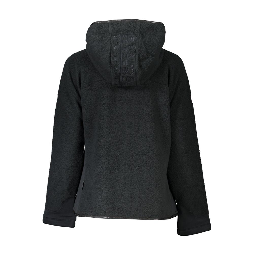 Black Polyester Women Jacket