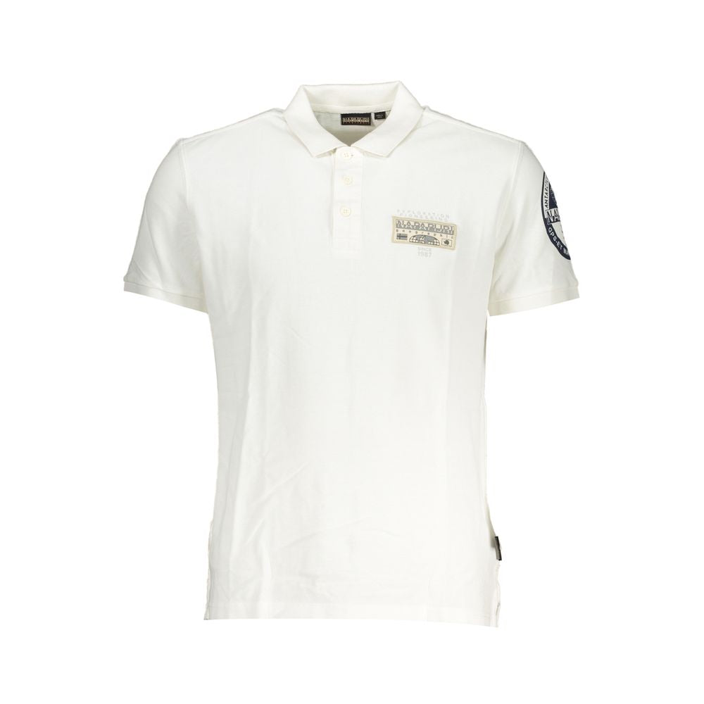 Elegant Short Sleeve Polo with Contrast Details