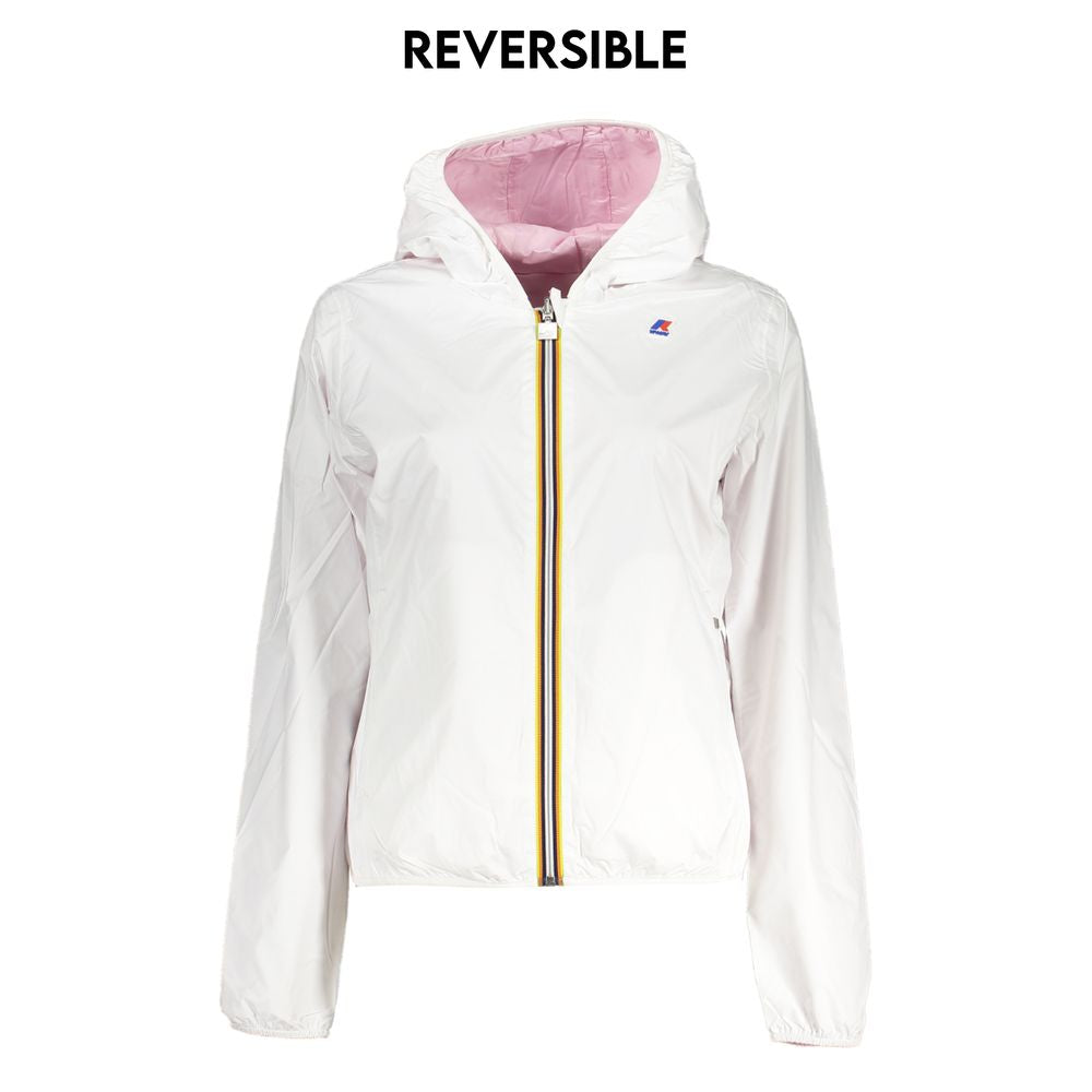 Chic Reversible Hooded Jacket with Contrast Details