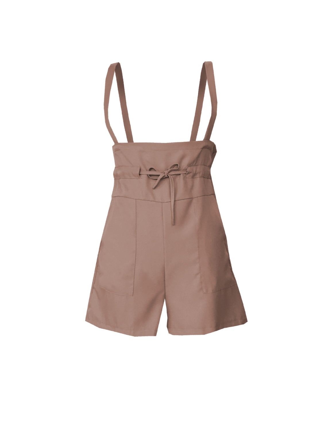 Buy Drawstring Wide Strap Overalls with Pockets by Faz