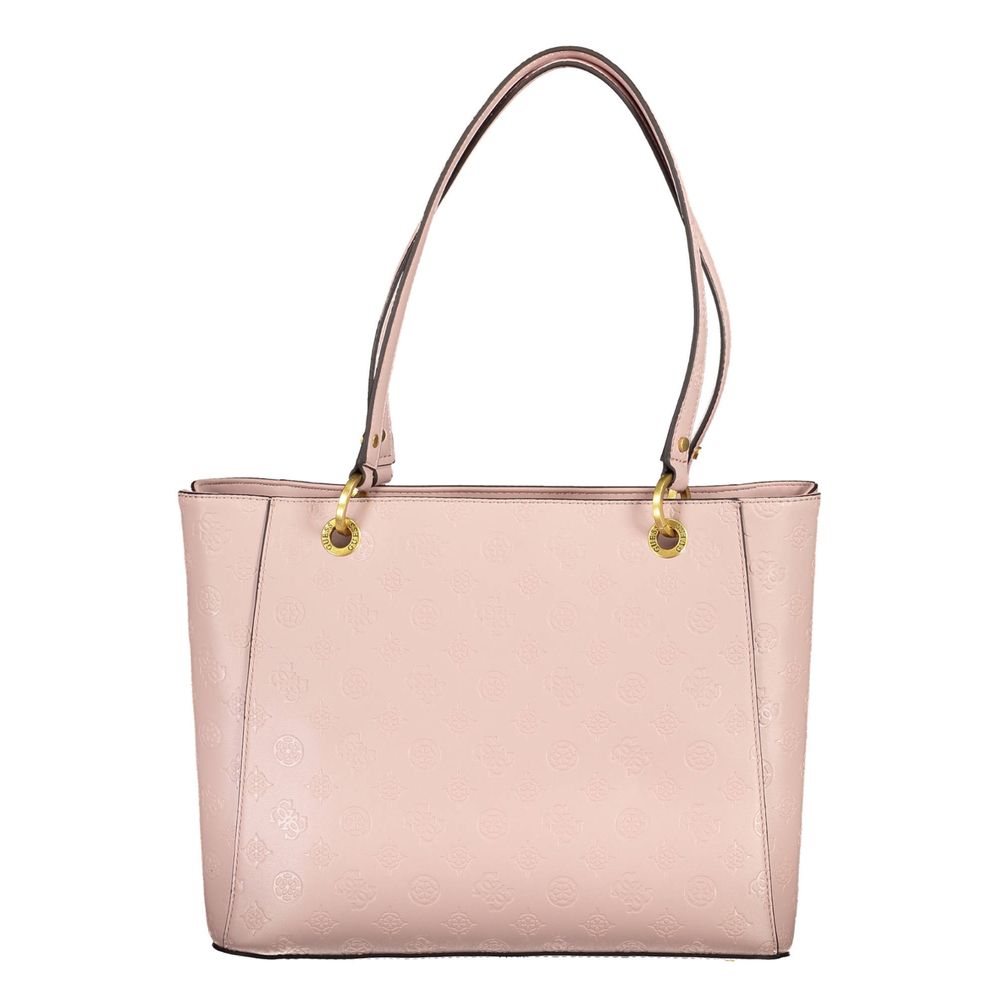 Pink Polyethylene Handbag