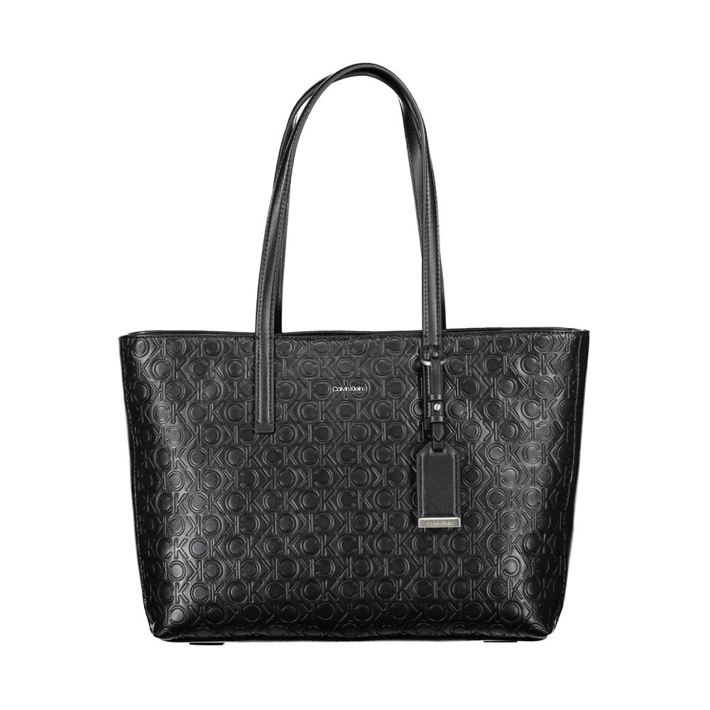 Black Polyester Handbag