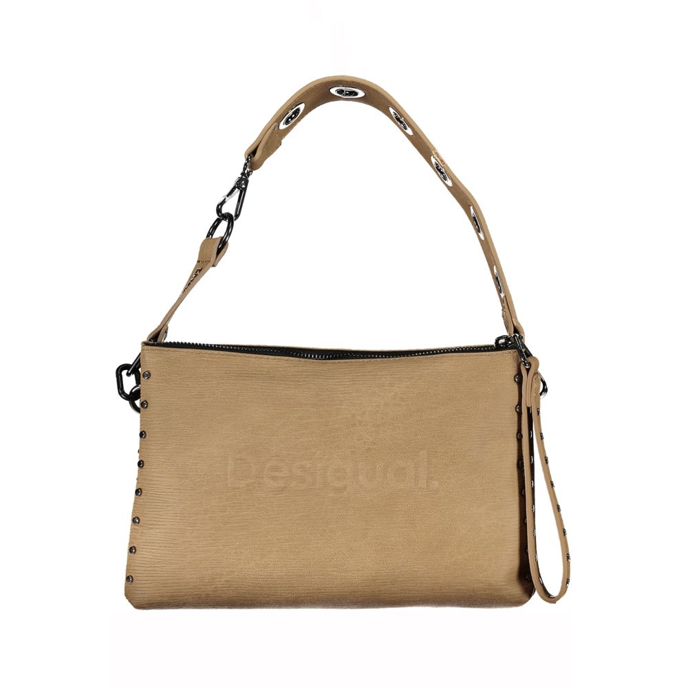 Beige Polyethylene Handbag