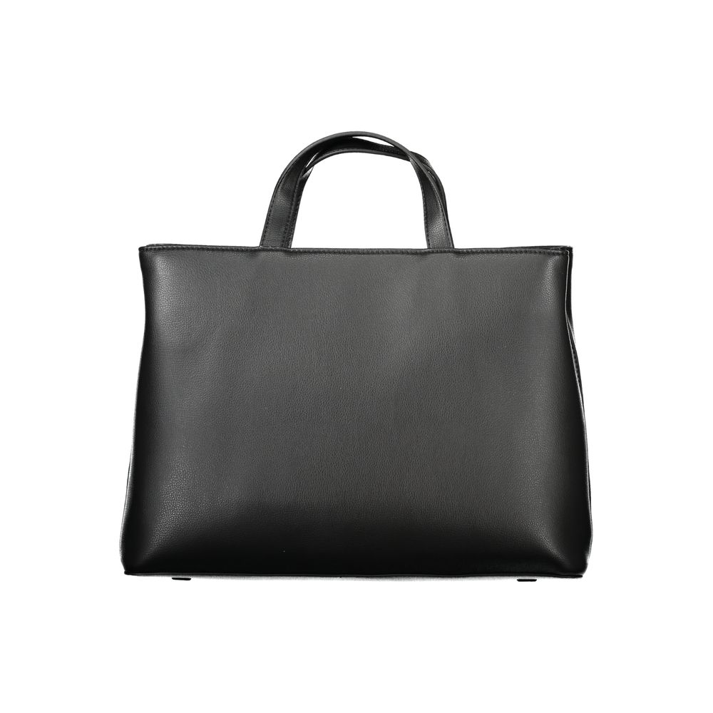 Black Polyester Handbag