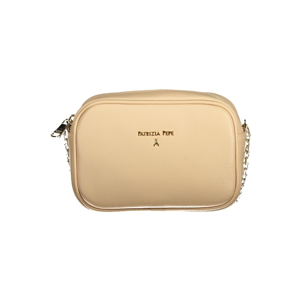 Beige Leather Handbag