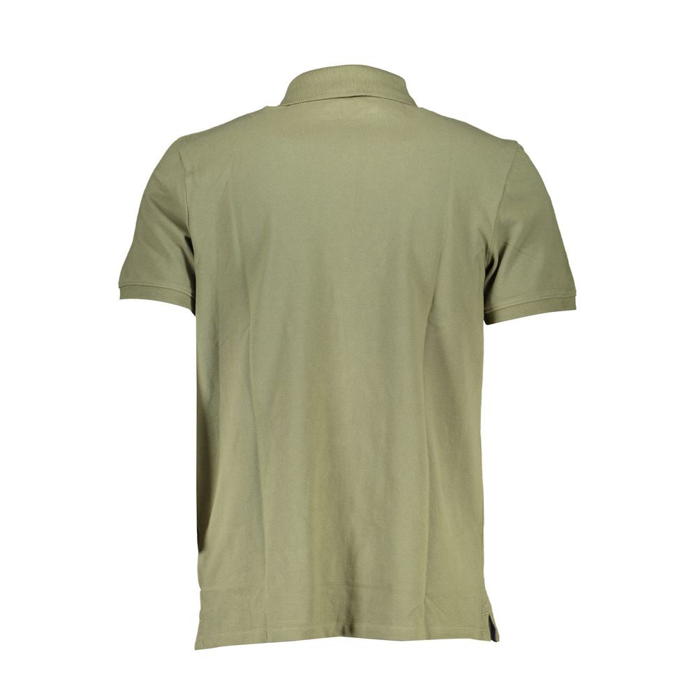 Green Cotton Polo Shirt