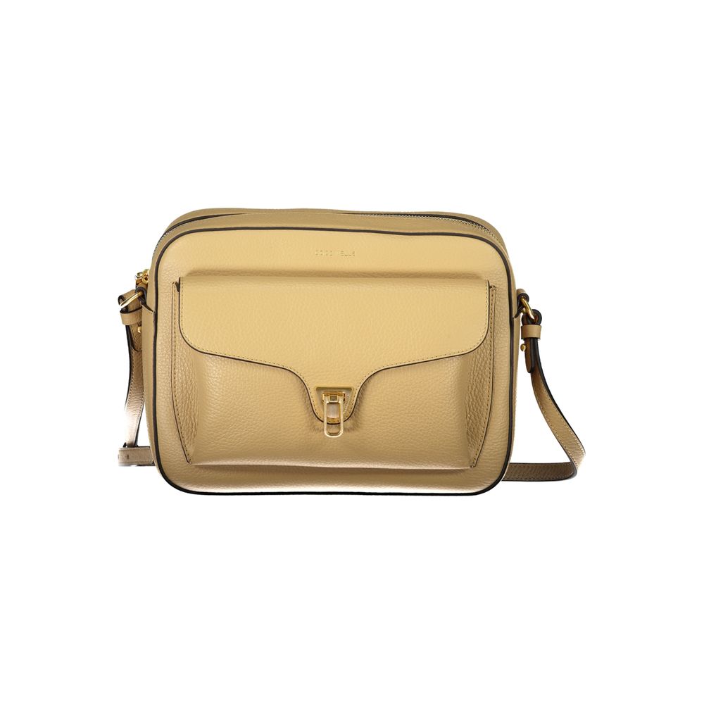 Beige Leather Handbag