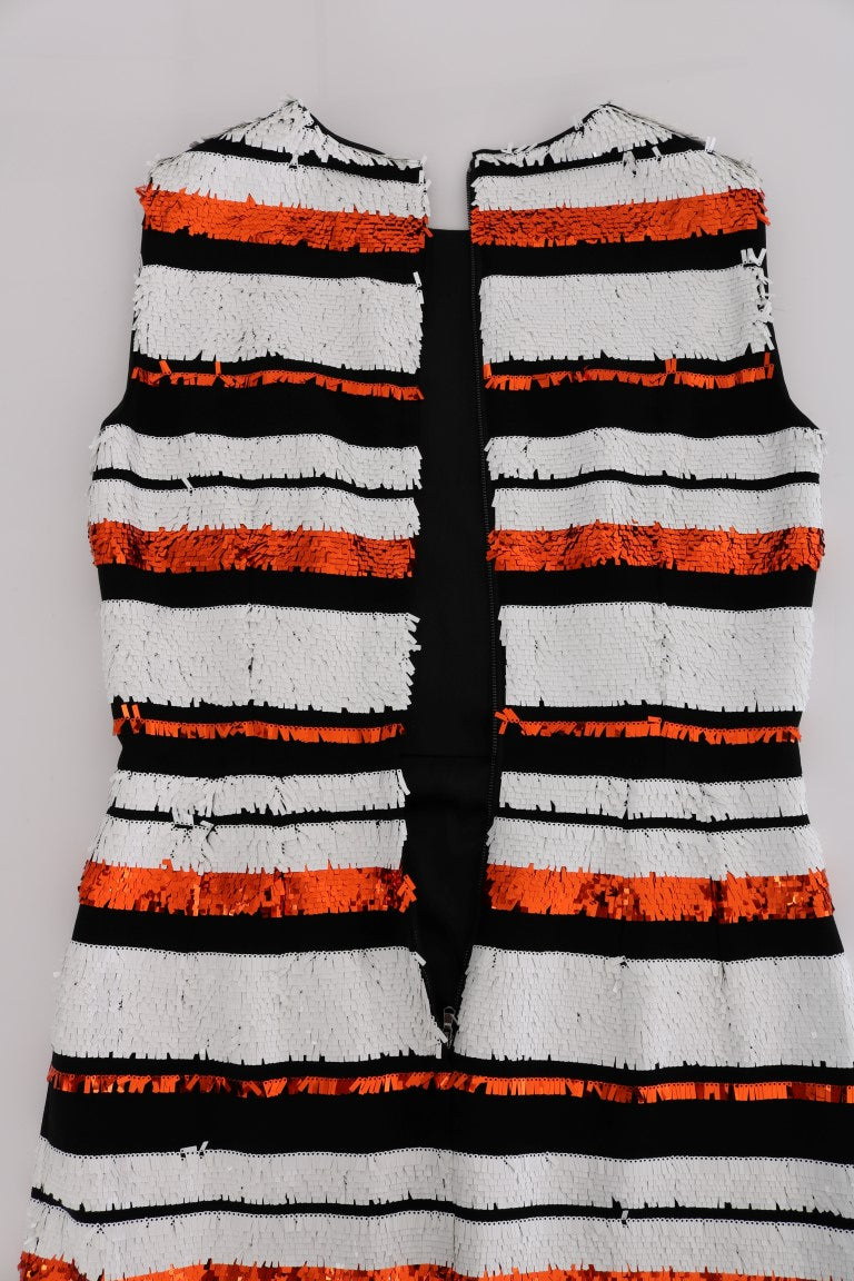 Buy Sleeveless Striped Sheath Dress by Dolce & Gabbana