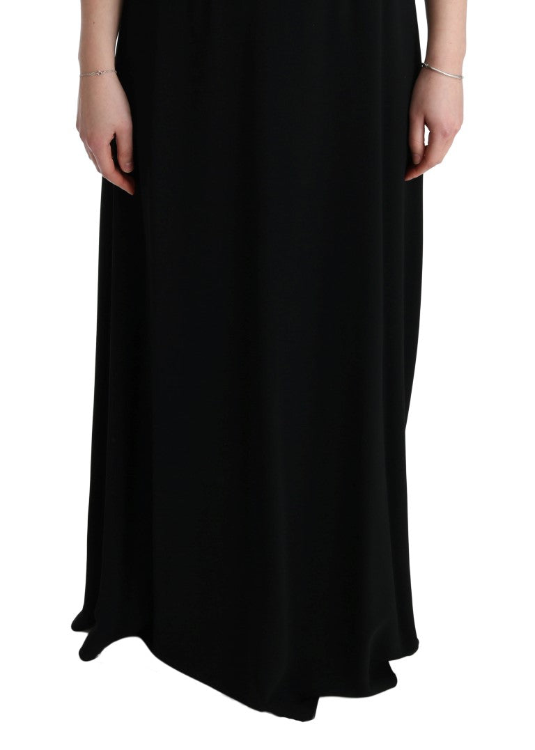 Buy Elegant Black Floral Maxi Dress by Dolce & Gabbana