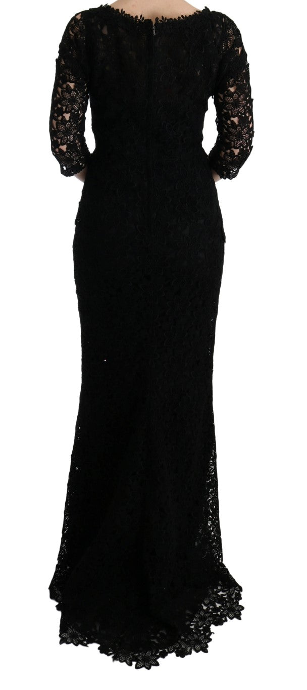 Buy Elegant Black Sheath Dress with Silk Lining by Dolce & Gabbana