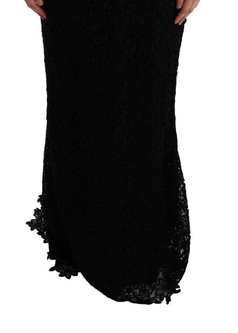 Buy Elegant Black Sheath Dress with Silk Lining by Dolce & Gabbana