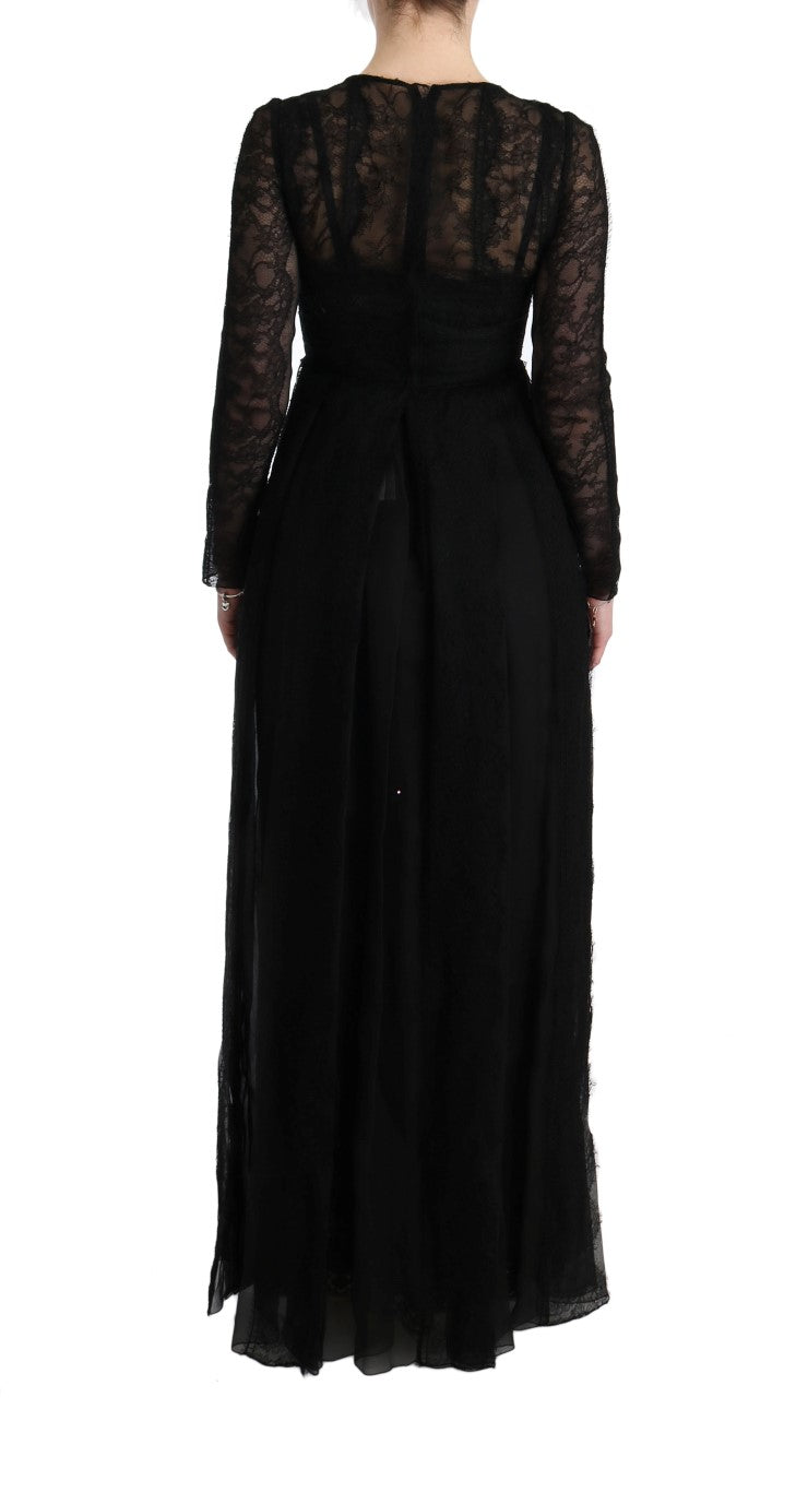 Buy Elegant Black Sheath Long Sleeve Dress by Dolce & Gabbana