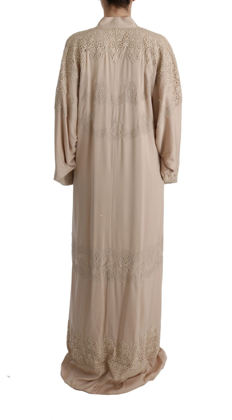 Buy Elegant Beige Cape Kaftan Dress by Dolce & Gabbana