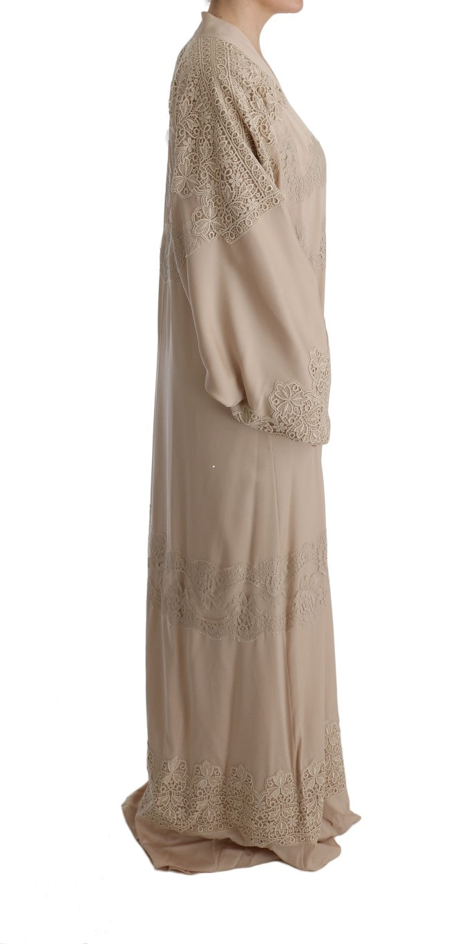 Buy Elegant Beige Cape Kaftan Dress by Dolce & Gabbana