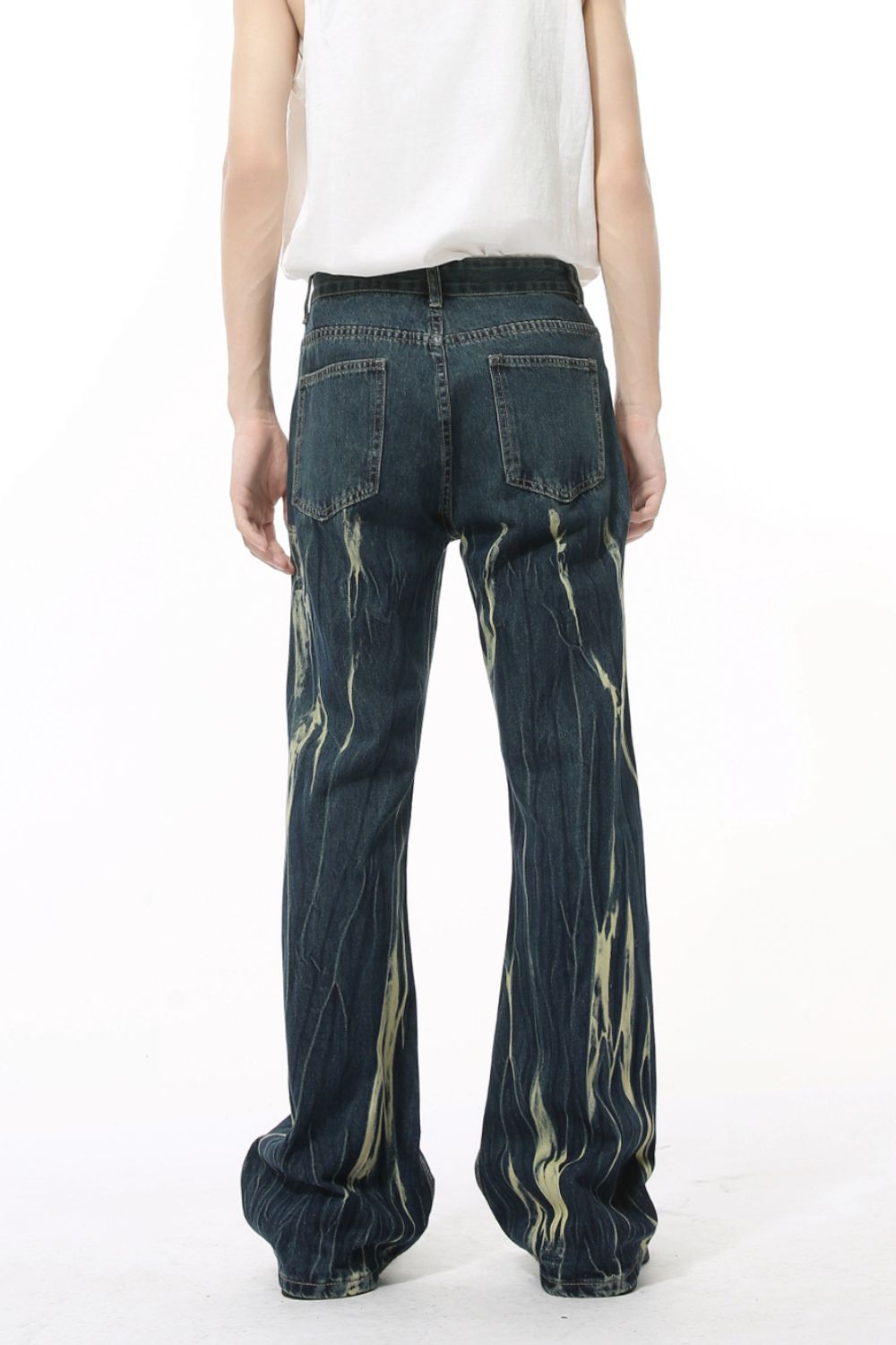 Buy Tie-Dye Jeans with Pockets by Faz