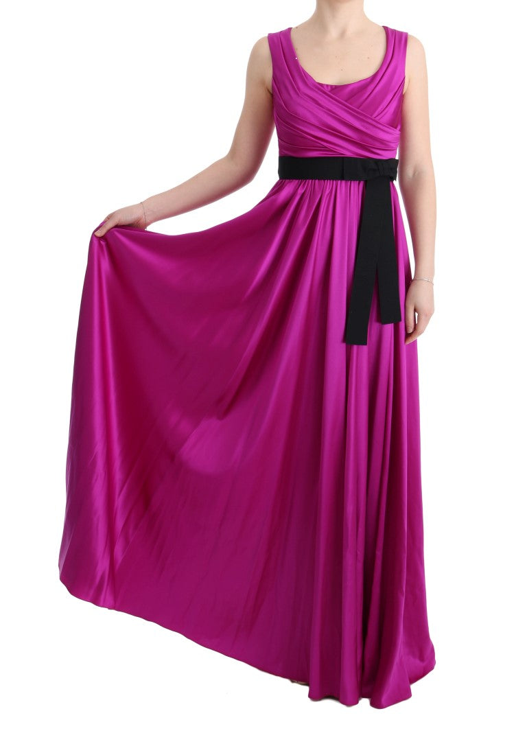 Buy Elegant Pink Silk Gown Dress by Dolce & Gabbana