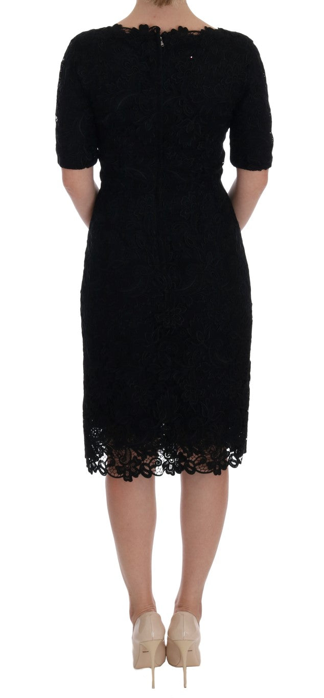 Buy Elegant Black Knee-Length Sheath Dress by Dolce & Gabbana