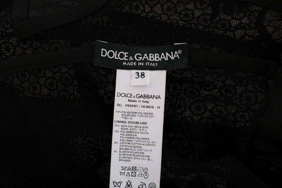 Buy Elegant Full Length Black Sheath Maxi Dress by Dolce & Gabbana