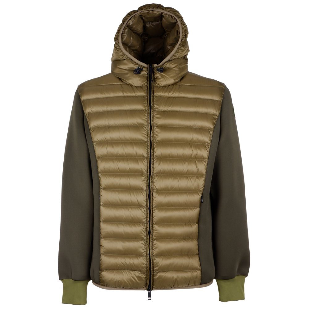 Sleek Nylon Down Jacket - Duck-Padded Warmth