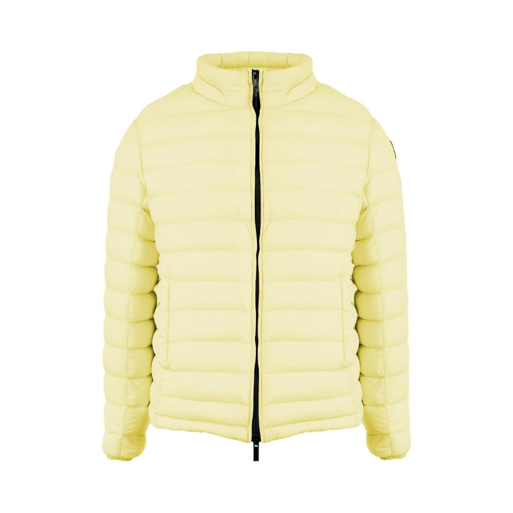 Chic Yellow Nylon Down Jacket